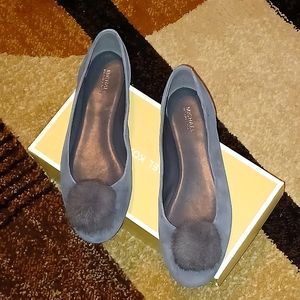 Michael Kors Remi Ballet Flat 8M Charcoal